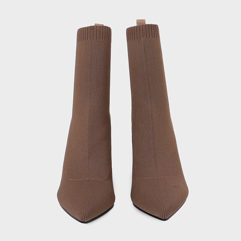 Retro Ankle Elastic Socks Boots