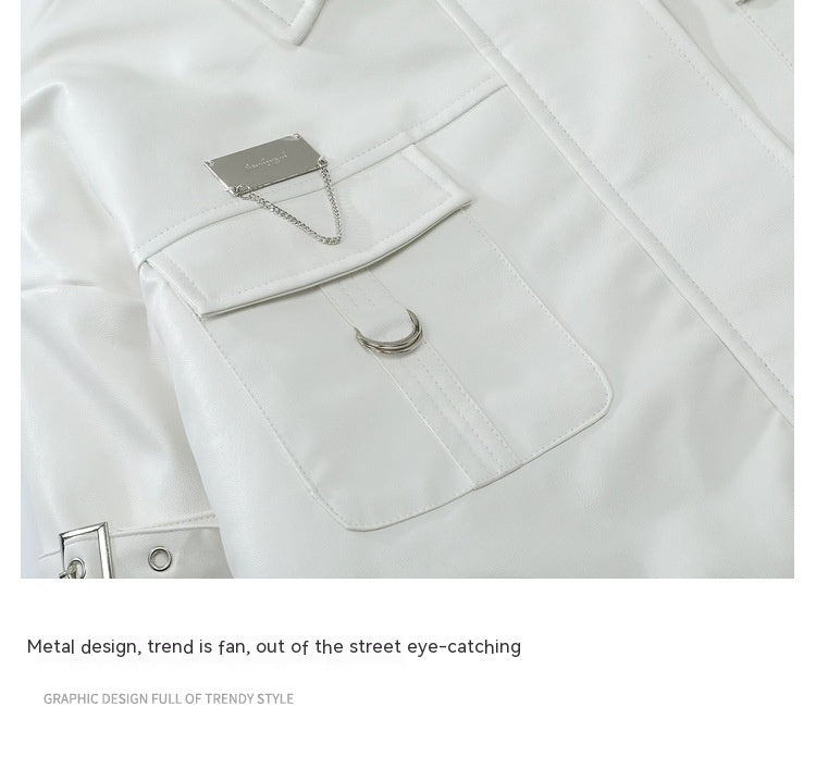 High Street Hot PU Leather Jacket Coat