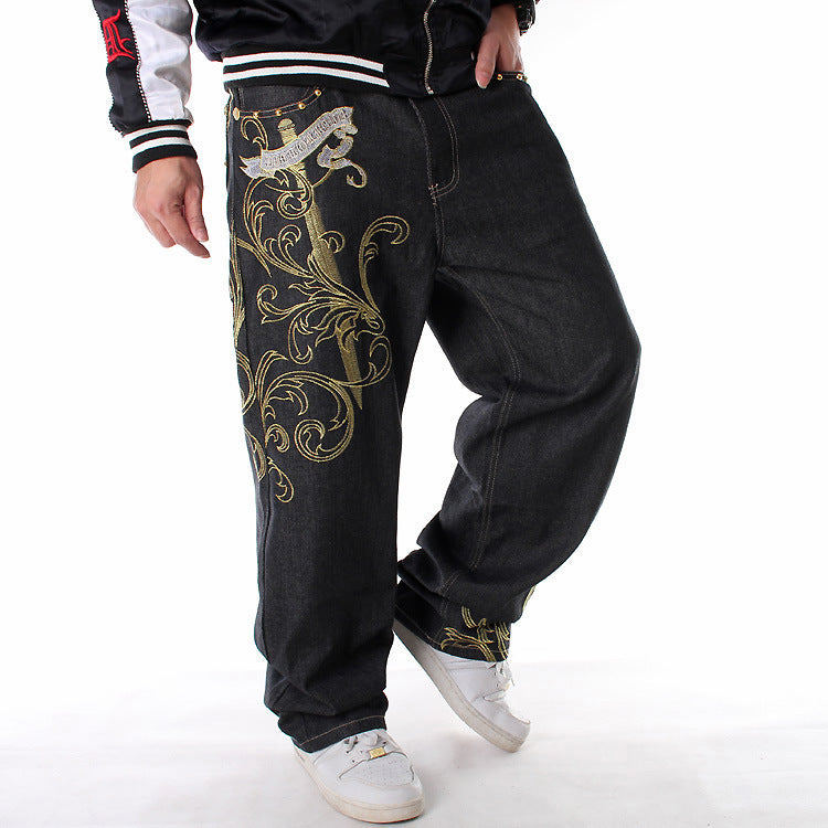 Men's Embroidery Hip Hop Jeans