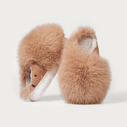 Cute Little Hedgehog Cotton Slippers