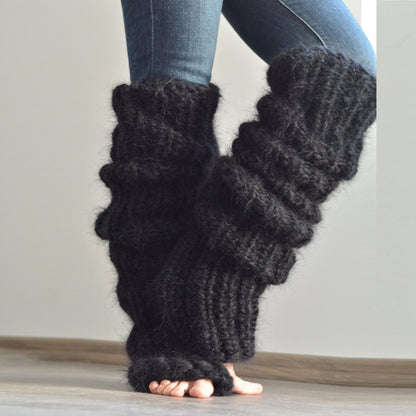 Women's Autumn And Winter Mohair Long Foot Socks