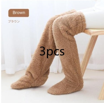 Over Knee High Fuzzy Winter Long Socks