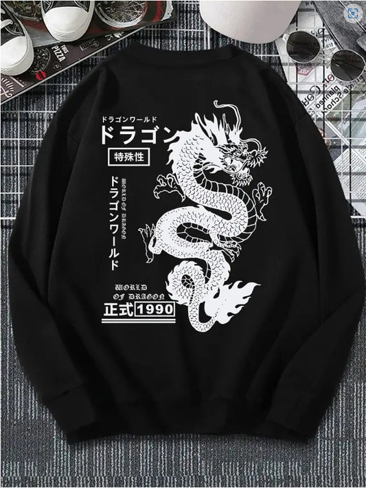Dragon Print Crewneck