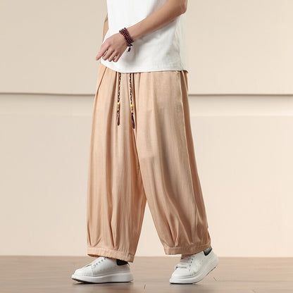 Men's Retro Loose Plus Size Harem Pants