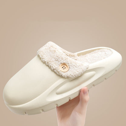 Waterproof Thick-soled Cotton Outdoors Slippers