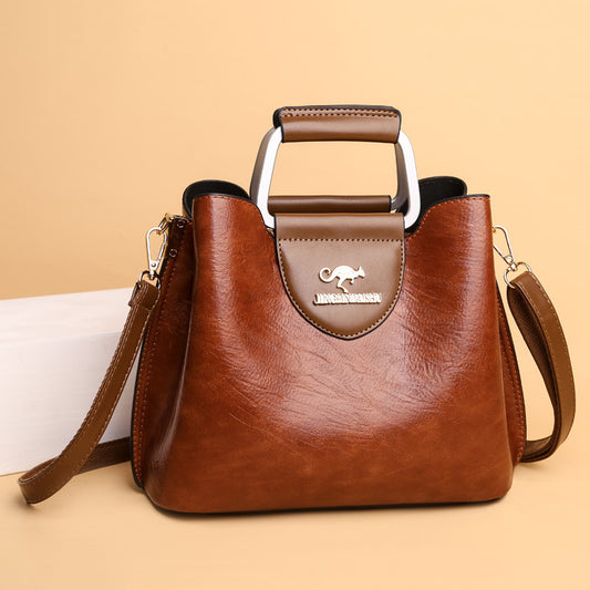 High-grade Soft Leather Shoulder Bag